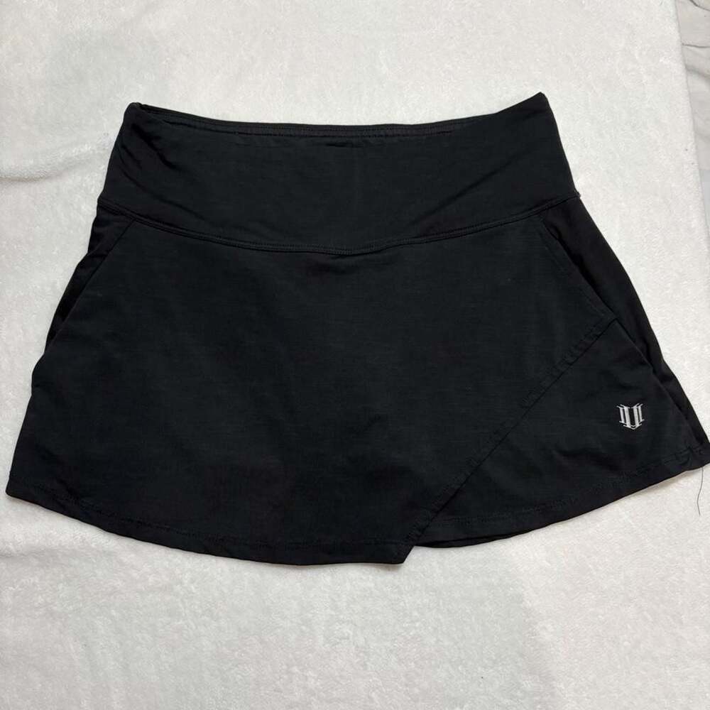 ELEVEN by Venus Williams Black Athletic Skort Skirt